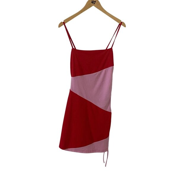 Revolve More To Come Women's Pink, Red Cami Mini Dress - Small - Picture 1 of 14